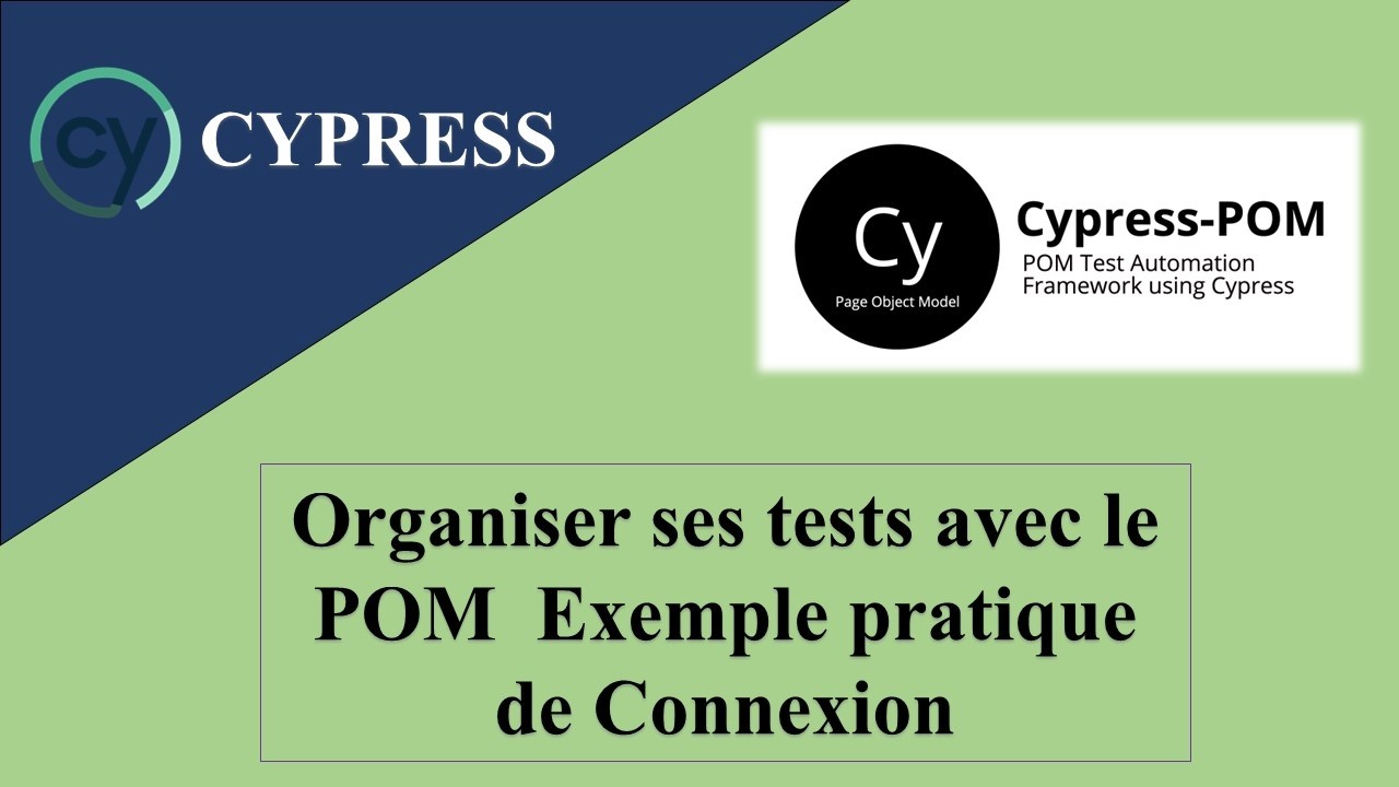 08- Organiser ses tests avec le POM  Exemple pratique de Connexion Cypress