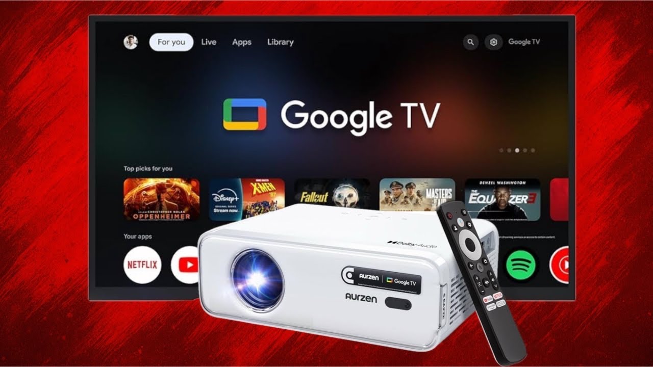 Is This $178 Projector the Ultimate Home Theater Hack? | AURZEN Eazze D1G Google TV Projector