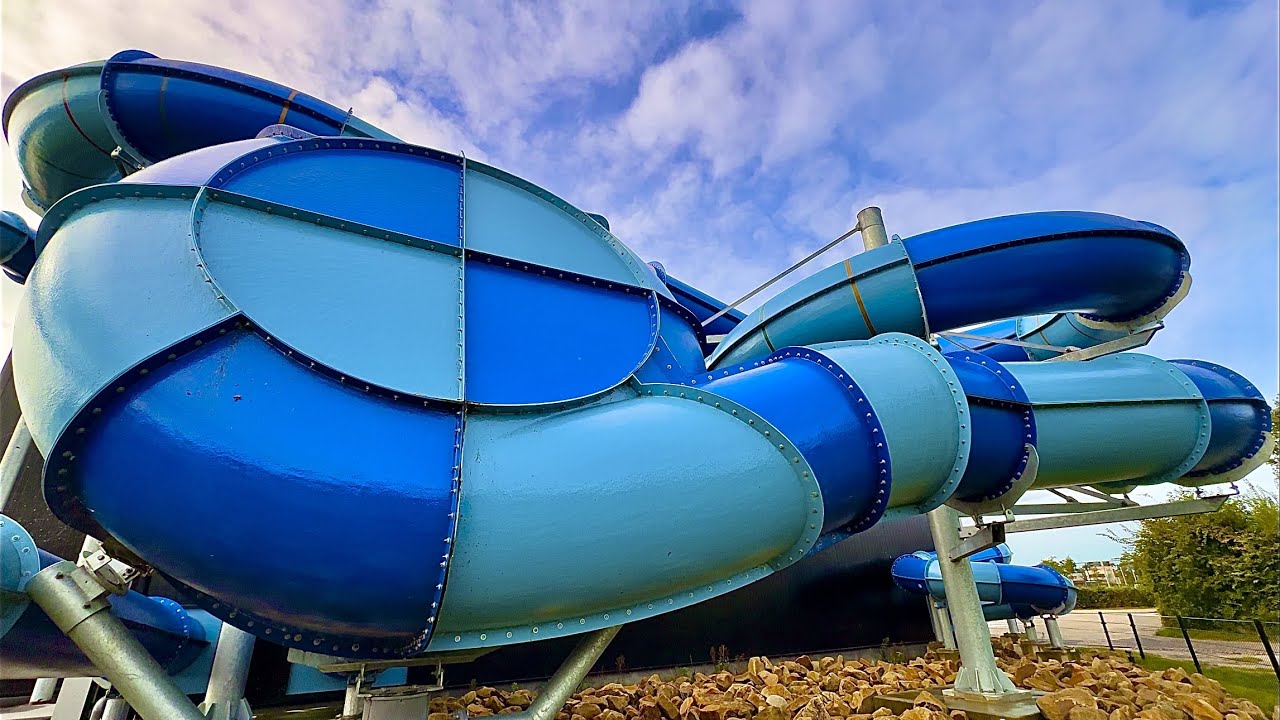 Waterslides at De Kuilart, Netherlands