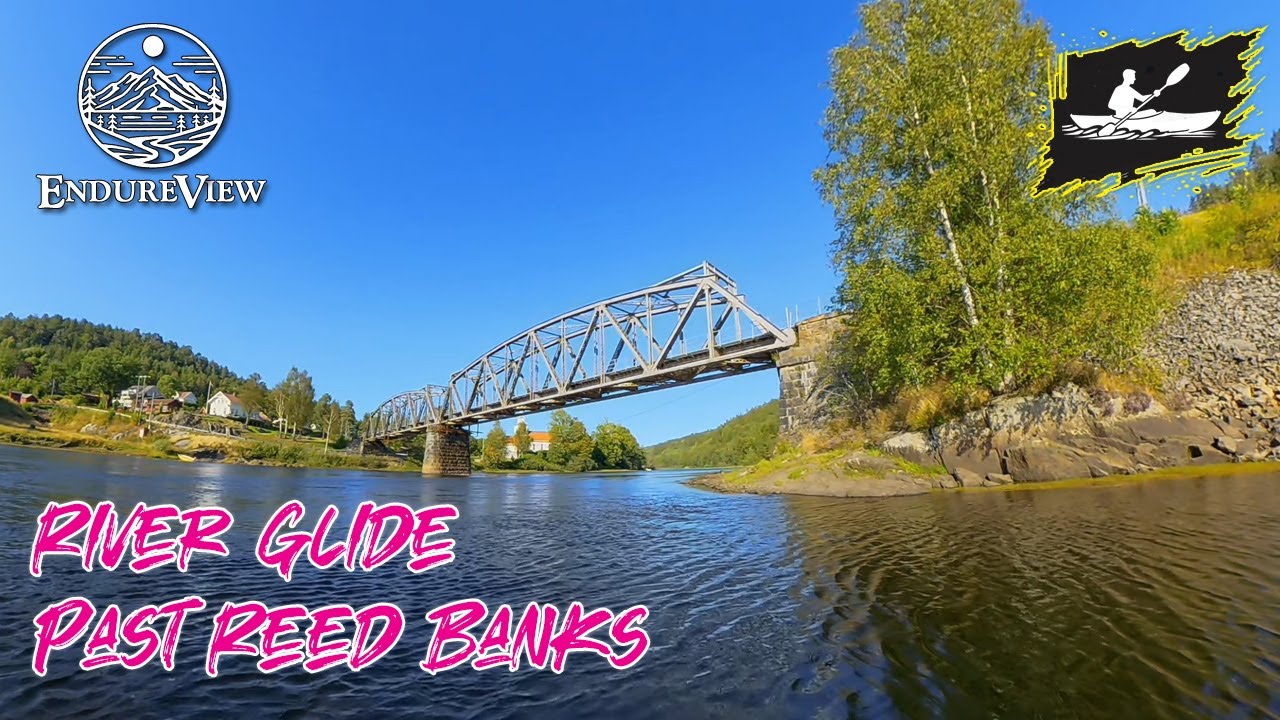 Virtual Kayaking | River Glide Past Reed Banks 🚣🌿