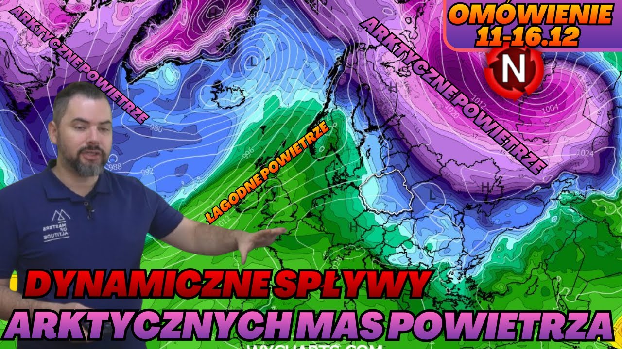 Dynamiczne zmiany w Europie na weekend. Trend spadkowy temperatur w okolicach Bożego Narodzenia.