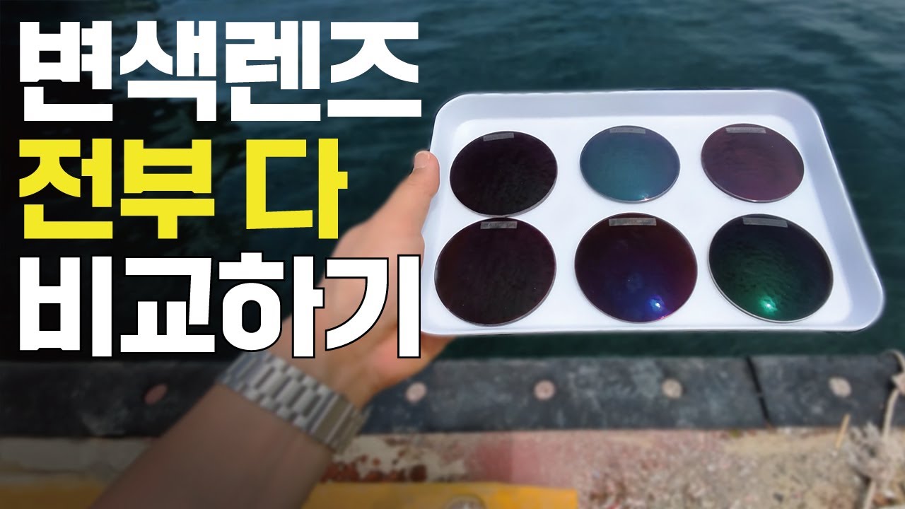 현존 최고의 변색렌즈 전부 다 비교하기 : 트랜지션스, 호야, 자이스, 케미렌즈