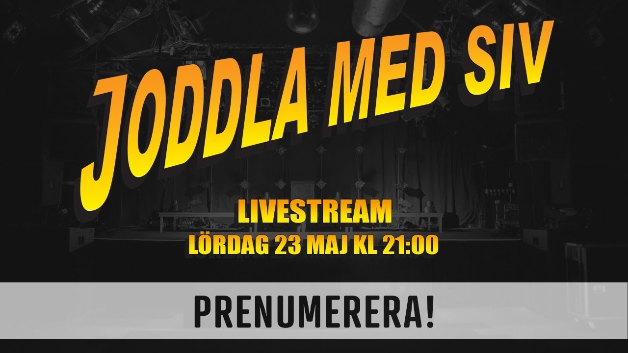 Joddla med Siv - Livestream från KB i Malmö