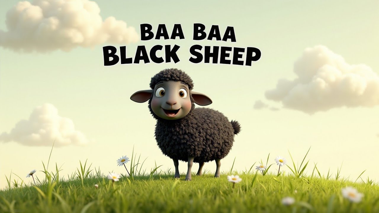 Baa Baa Black Sheep 🐑 | Soft & Joyful Kids Song | Gentle Lullaby for Babies & Toddlers