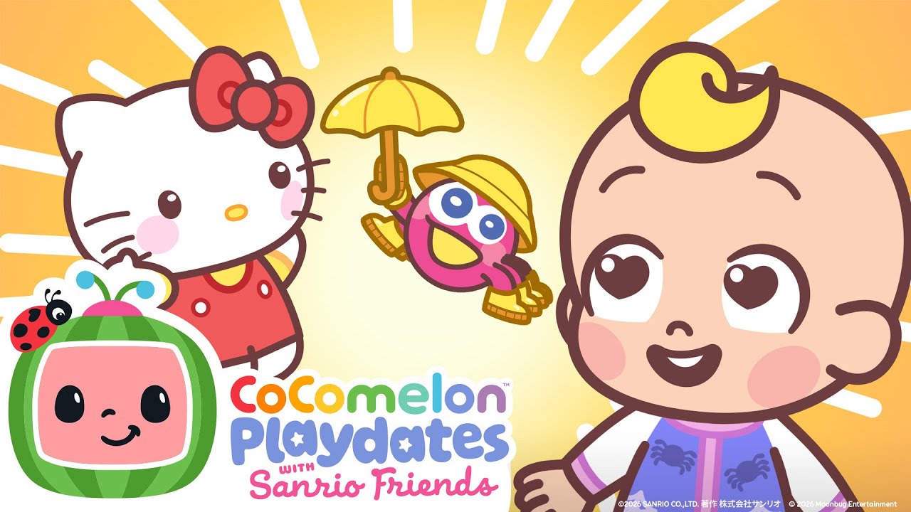 Itsy Bitsy Spider with Hello Kitty & JJ 🕷️ | Nursery Rhymes & Kid's Songs | CoComelon Playdates