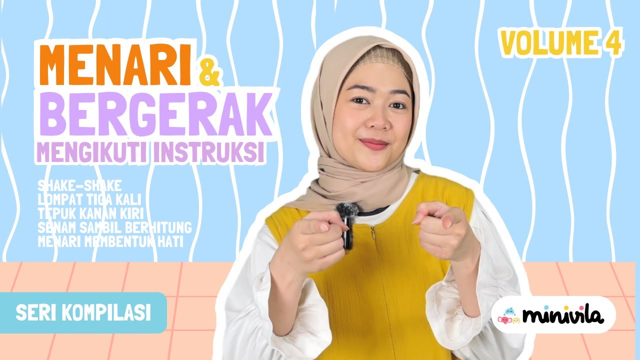 MENARI & BERGERAK | Latihan Motorik Kasar & Belajar Angka dengan Gerakan Sesuai Instruksi