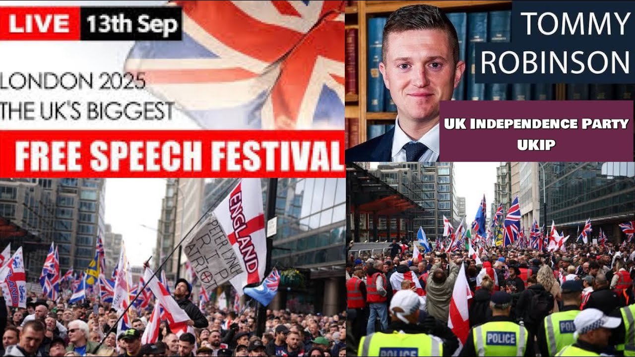 London Erupts: Tommy Robinson Leads MASSIVE Free Speech Rally | Sept 13, 2025 #migration #protest 