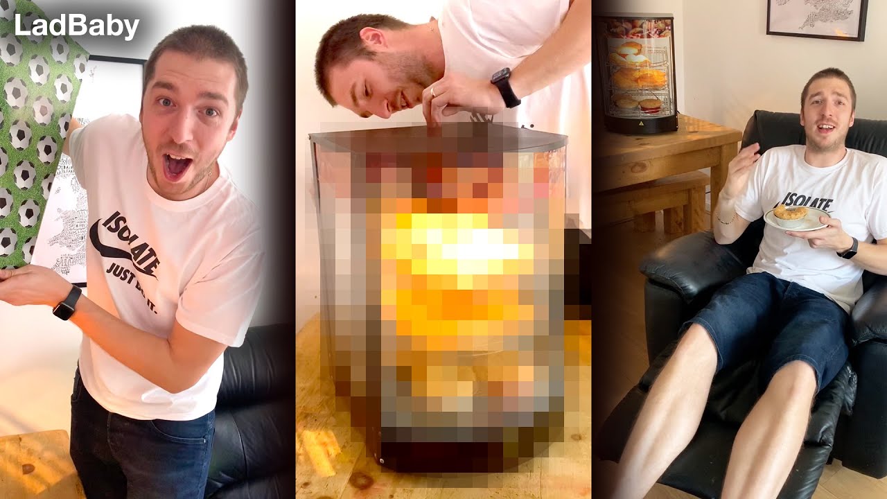When Mum surprises Dad for his Birthday in lockdown 🥧♨️