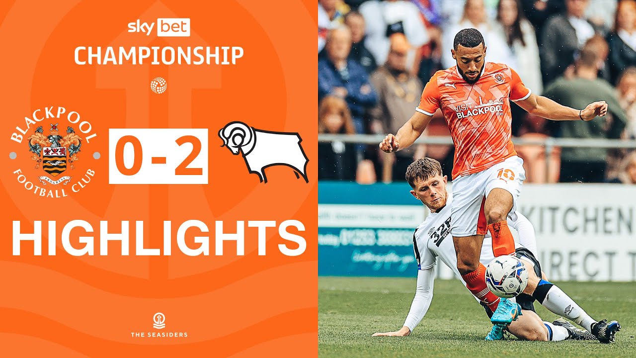 Highlights | Blackpool v Derby County