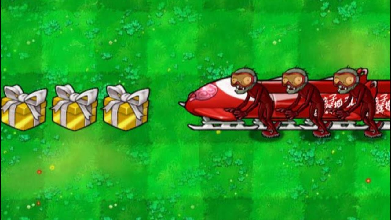 PVZ 1 Hybrid challenge：3 luxury random plants VS 3 team ski zombies