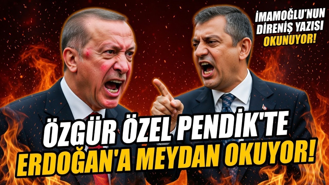 Özgür Özel, Pendik'te Erdoğan'a meydan okuyor! #özgürözel #canlıyayın #pendik