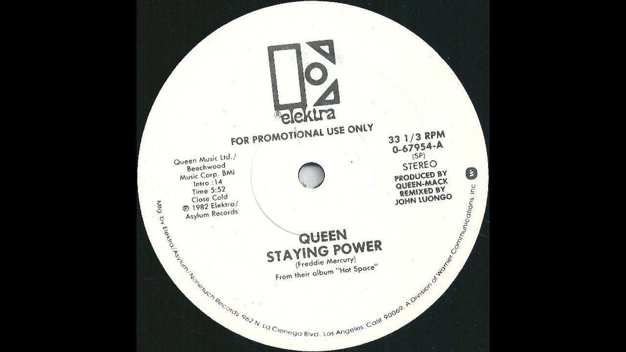 Queen - Staying Power (John Luongo 1982 - Extended Remix)