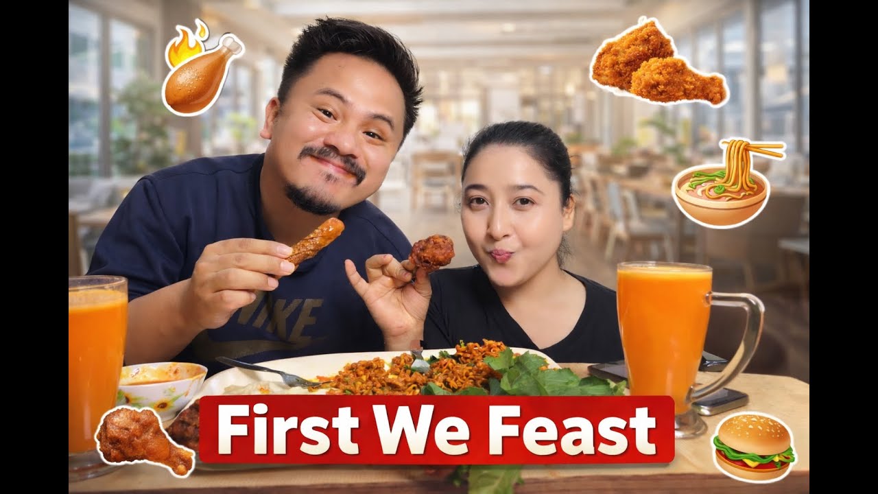 Mukbang || Momo, Spicy Noodles, DrumSticks & Sausages