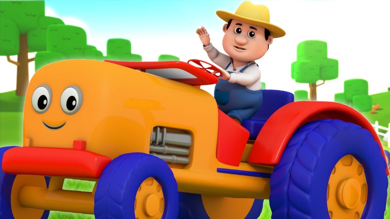 trator para crianças | músicas de veículos para crianças | Tractor Song | Farmees Português