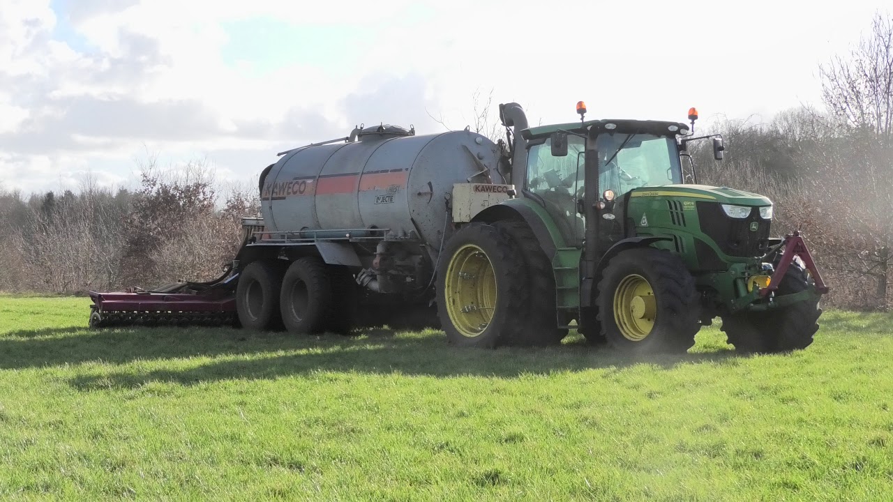 MESTSEIZOEN 2021 ZODEBEMESTEN MET EEN JOHN DEERE 6190 R KAWECO