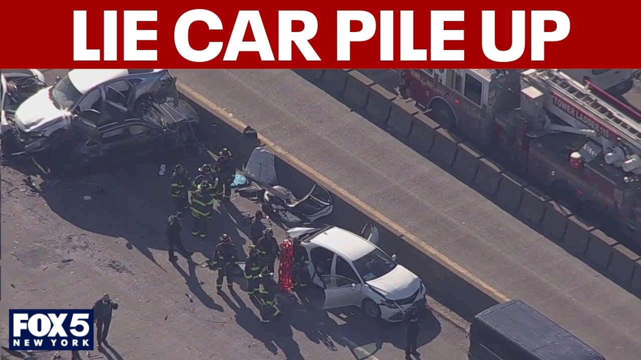 Multiple cars crash on Long Island Expressway Friday