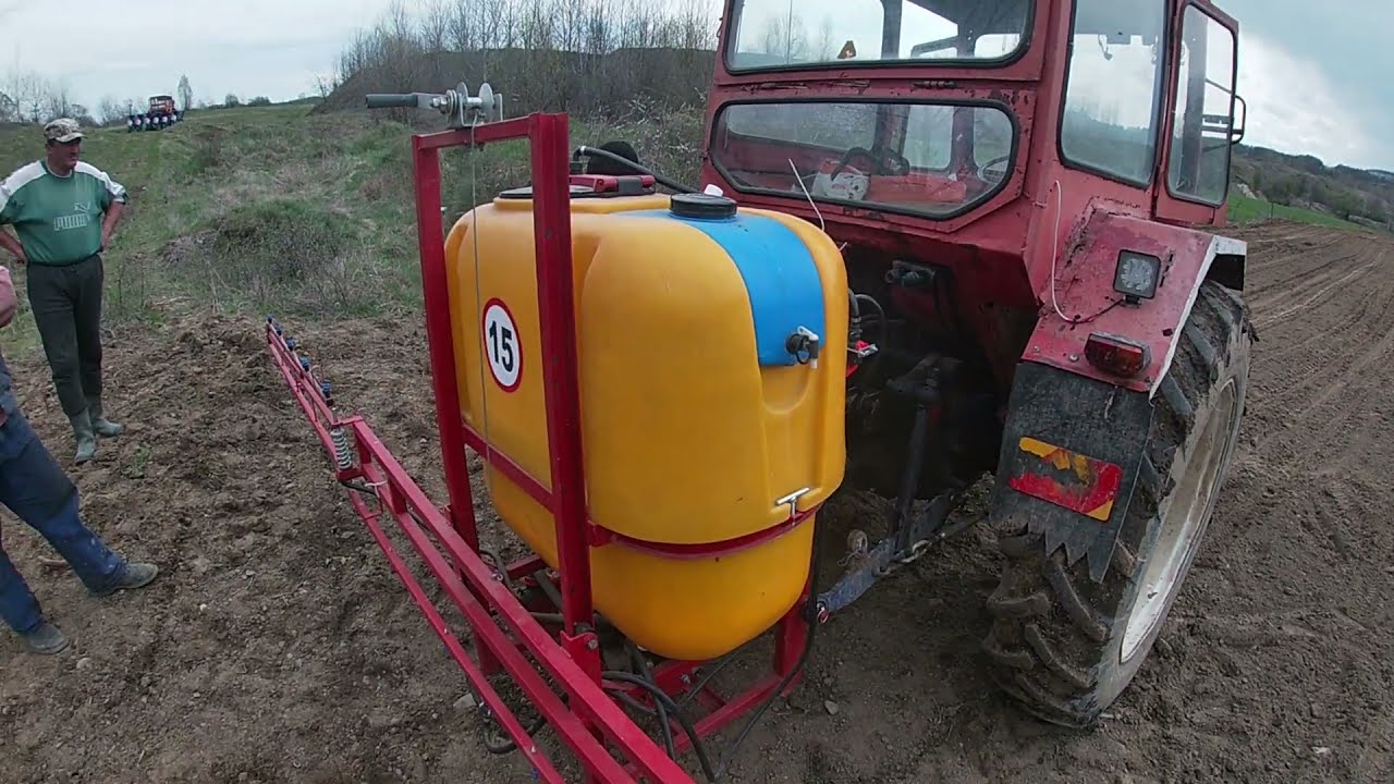 Tractor-vlog-u650+Instalație de erbicidat de 400 de litri-La erbicidat porumbi din 2021 ep1