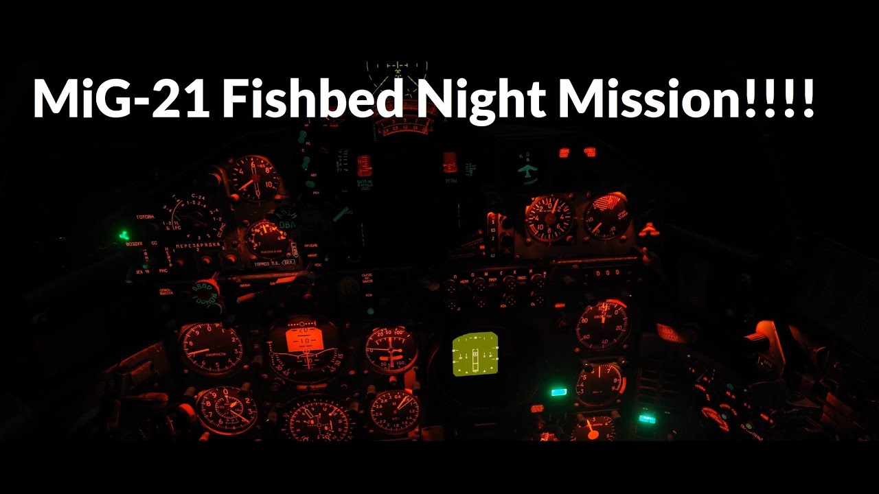 MiG-21 Fishbed Night Mission DCS