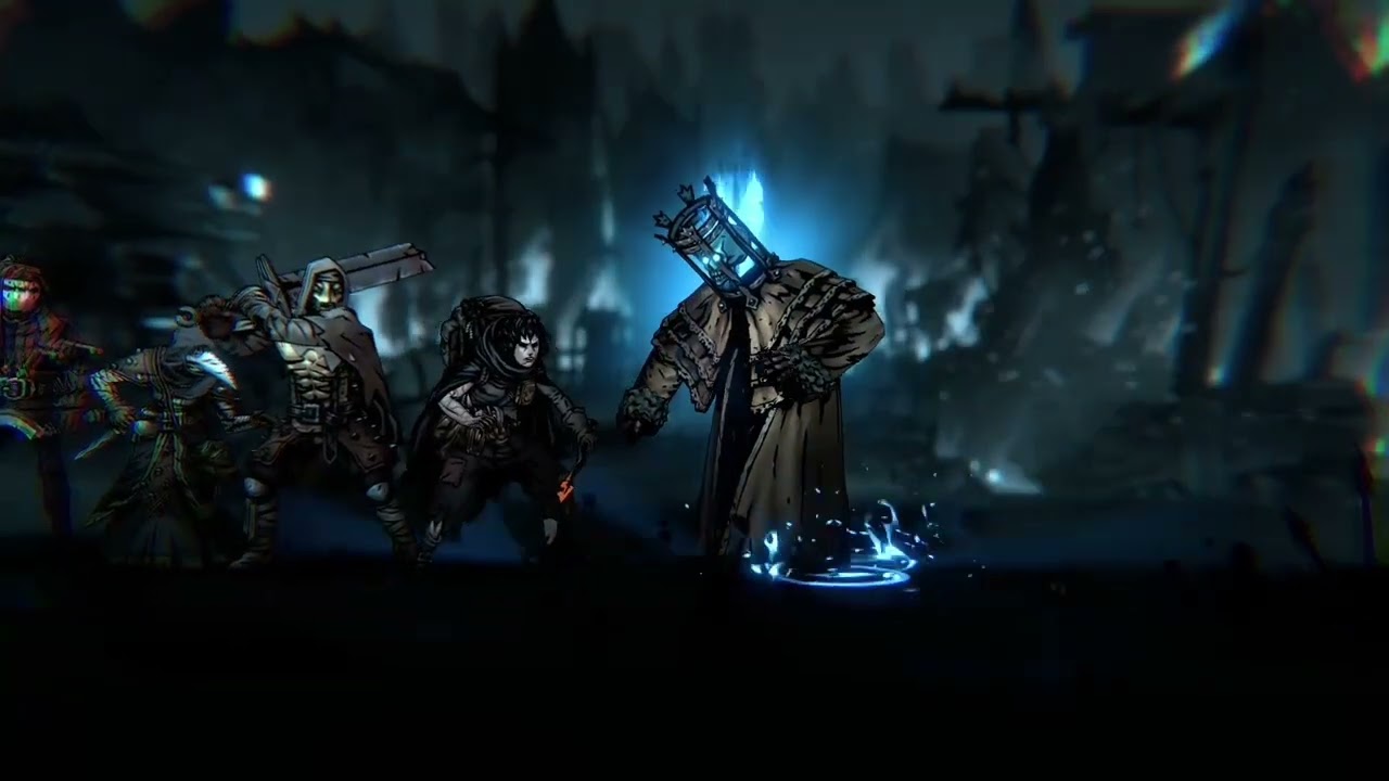 The Collector and Seething Sigh fight. Darkest dungeon 2