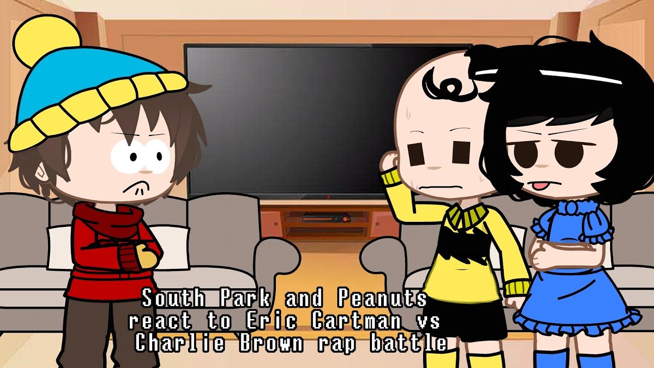 South Park and Peanuts react to Eric Cartman vs Charlie Brown rap battle