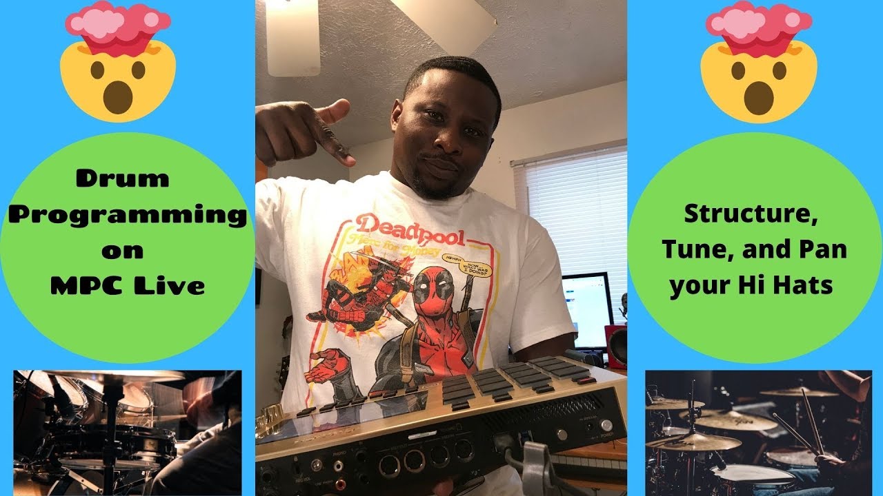 Structure, Tune, and Pan Hi Hats  Drum Programming with MPC Live