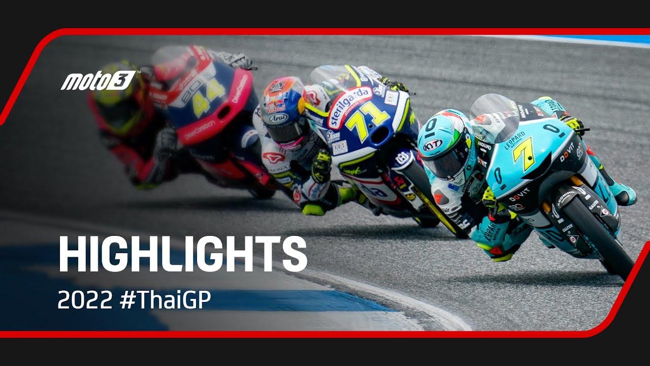 Moto3™ Race Highlights 🏍️💨 | 2022 #ThaiGP 🇹🇭