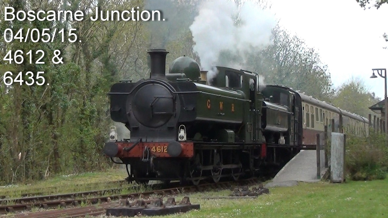 Old videos from 2015. 4612 & 6435. Boscarne Junction, Bodmin Railway. 04/05/15.