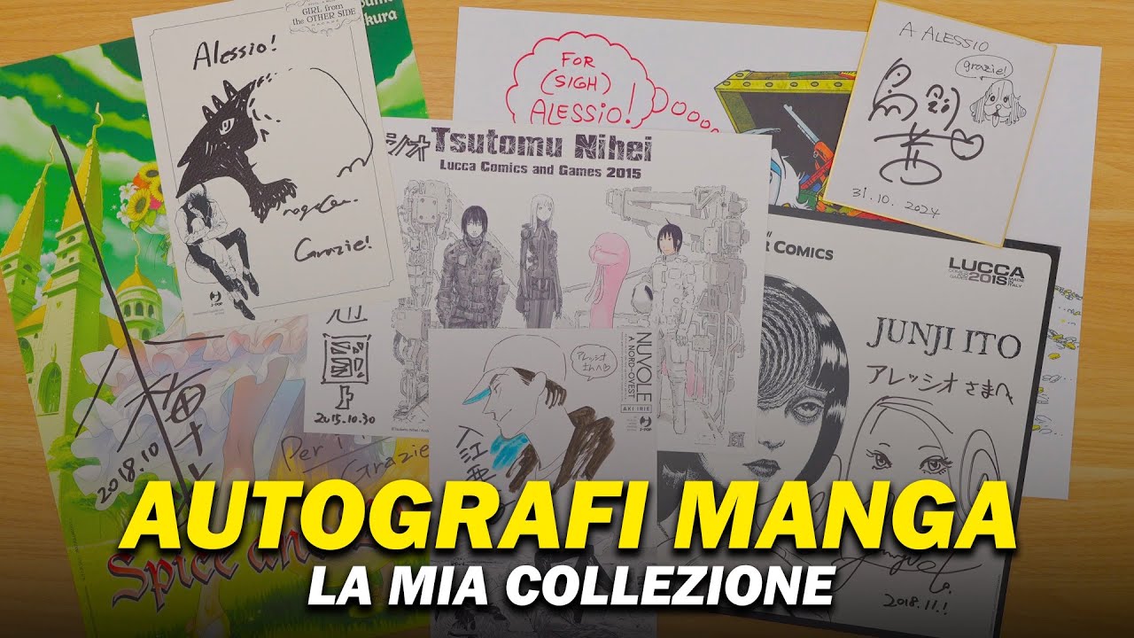 La mia COLLEZIONE di FIRME e SKETCH a tema MANGA (e non solo!)