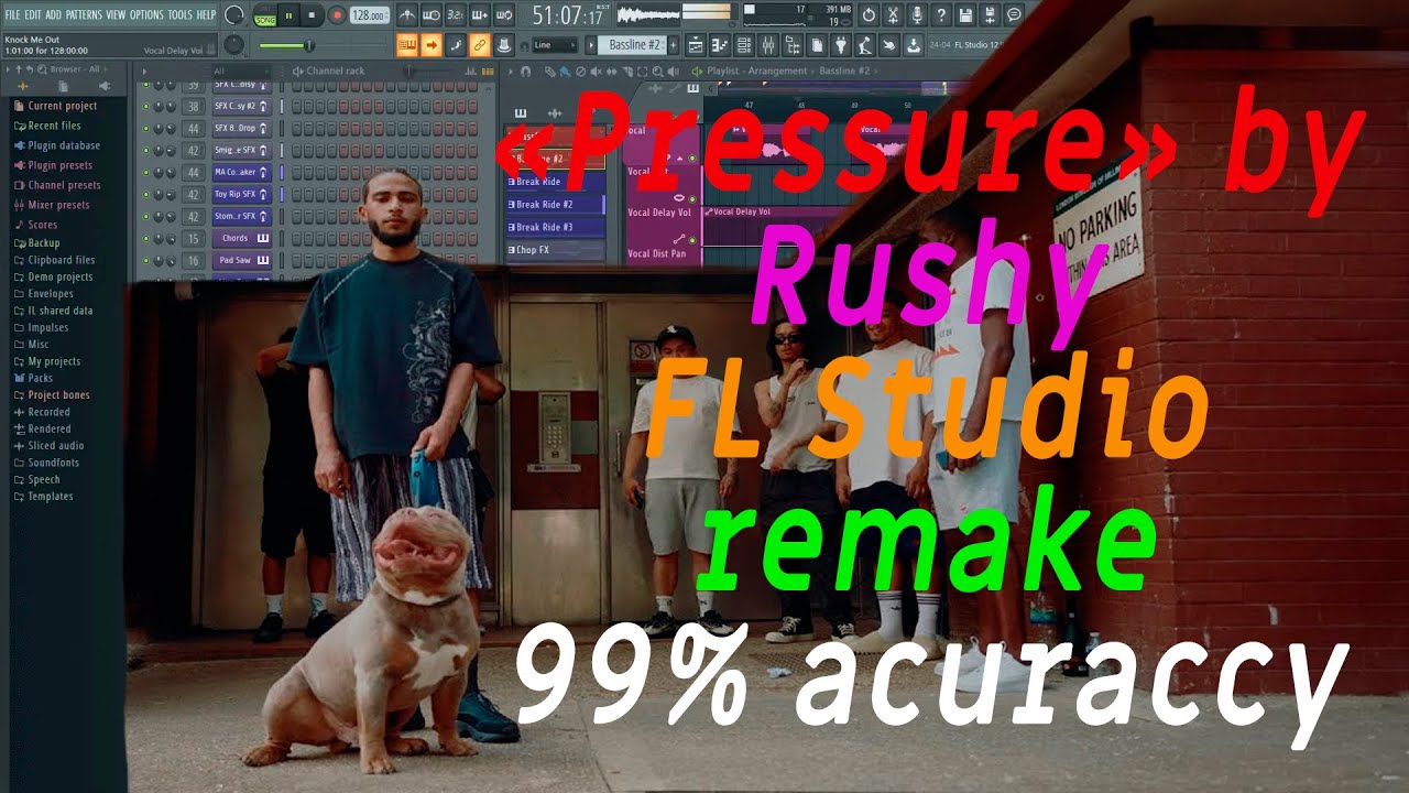 Rushy - Pressure [Instrumental Remake] Fl Studio (99% acuraccy)