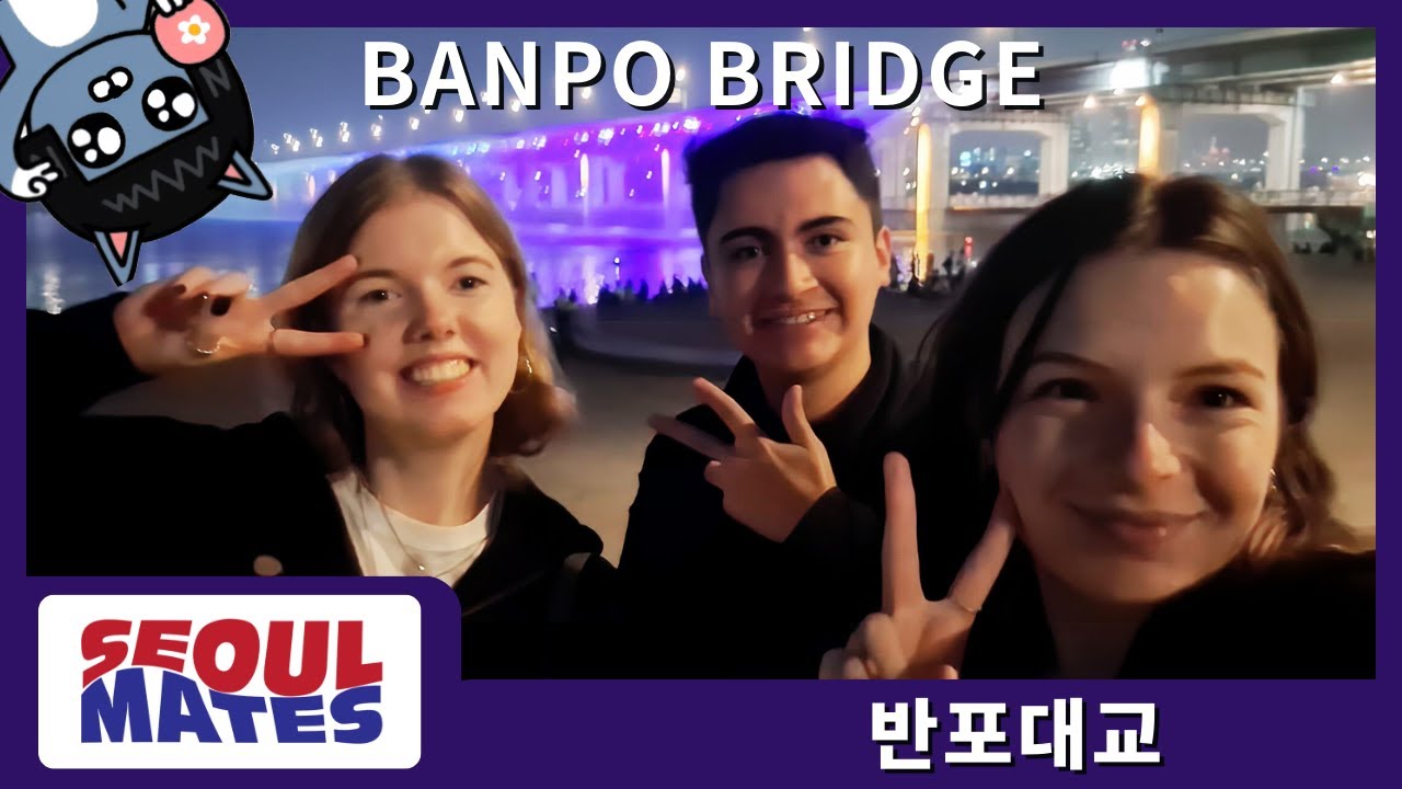 KVlog | Banpo Bridge | Light Show & Ramyeon Picnic | 반포대교 달빛무지개분수