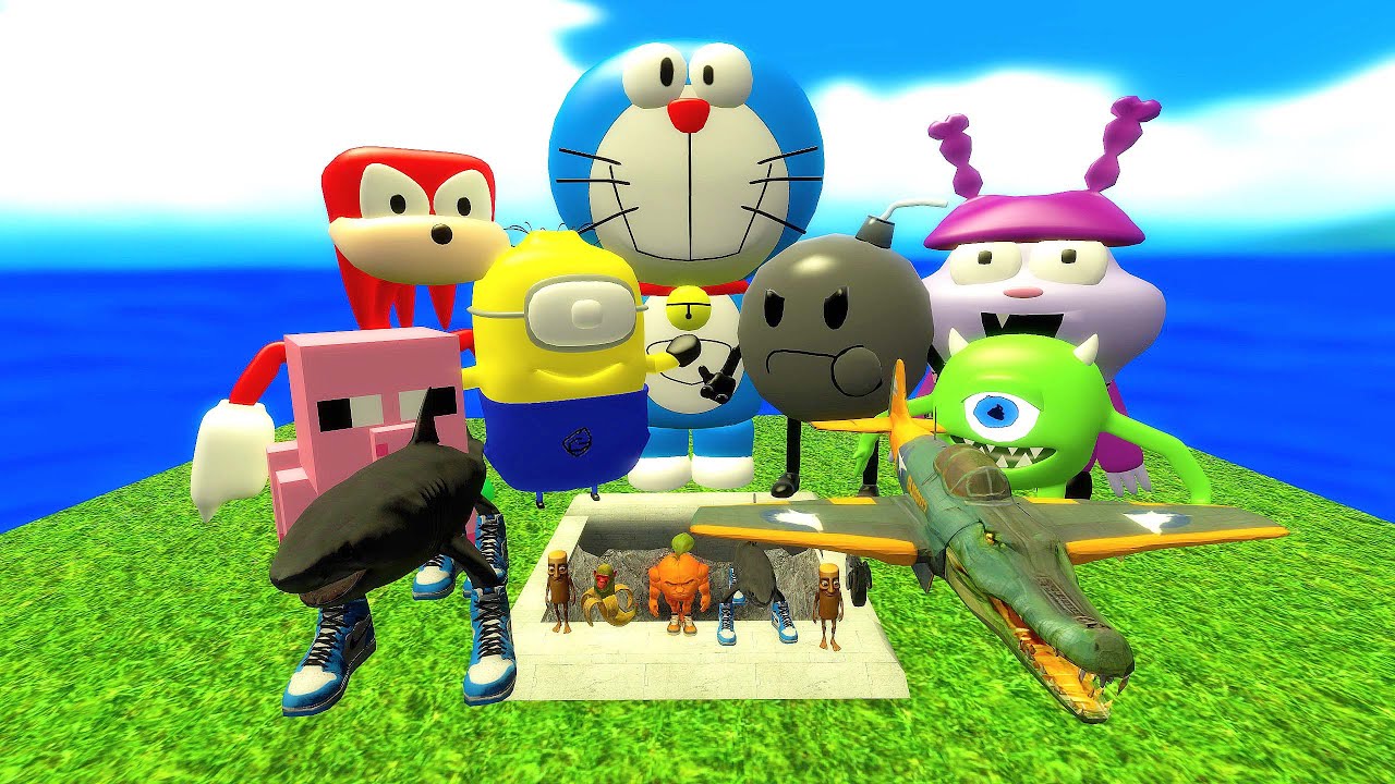 🕳HOLE 3D SANIC CLONES VS TRALALERO TRALALA BOMBARDINO CROCODILO TUNG TUNG SAHUR in GMod !