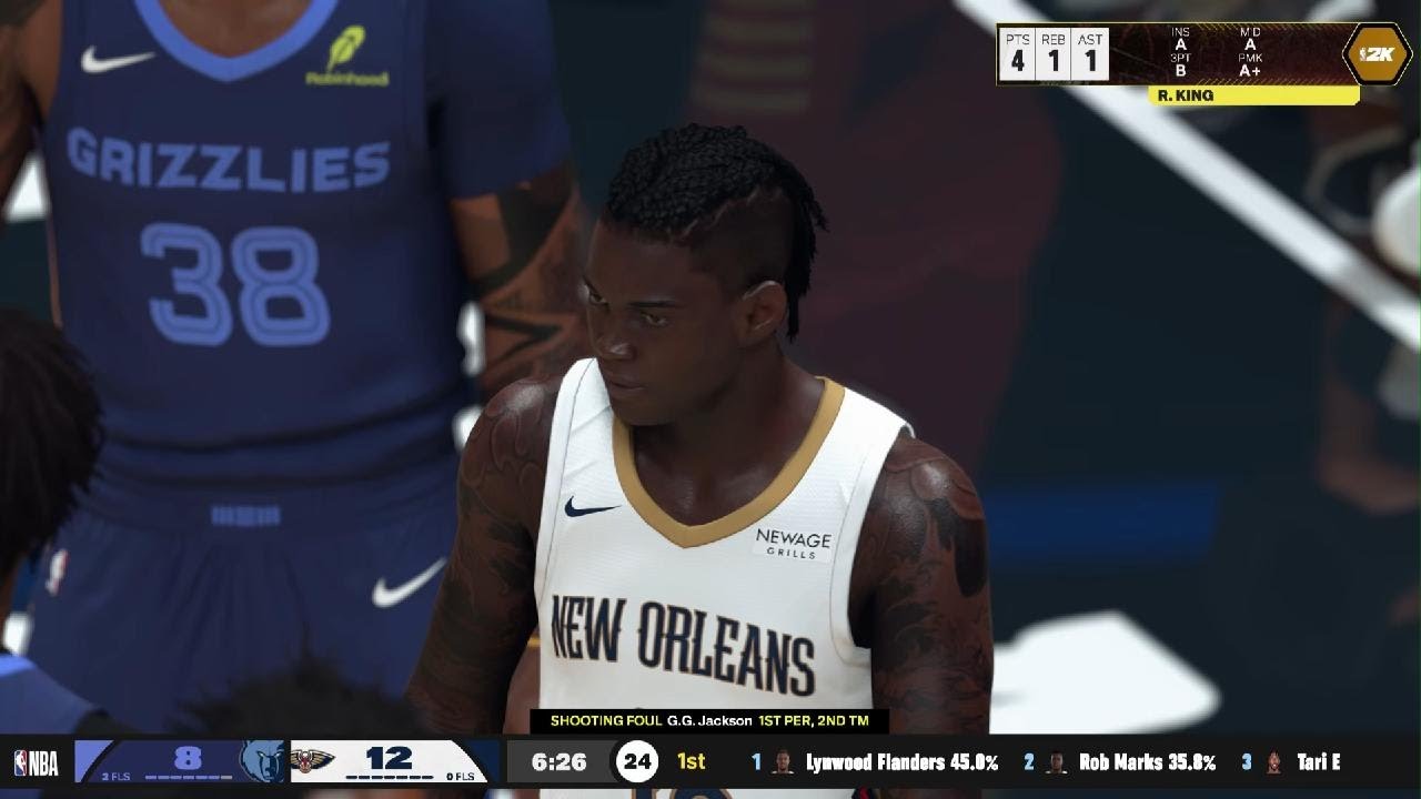 NBA 2K26 Pelicans rebuild year 8 game 33 pelicans grizzlies