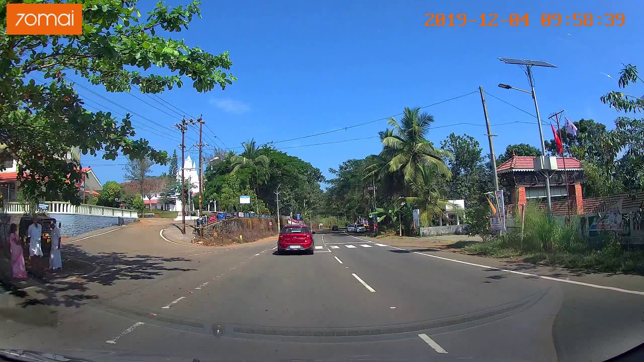 70 Mai Dashcam Pro Sample Footage Recorded from Ponkunnam, Elangulam