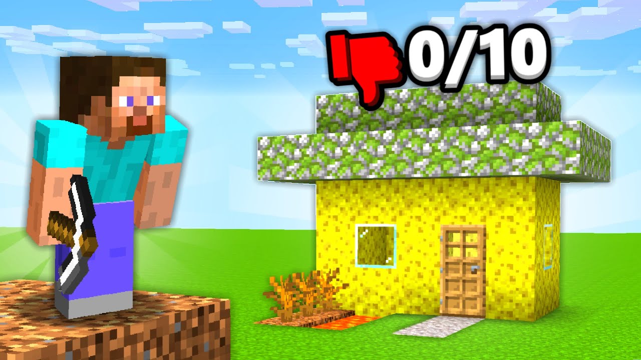 Řekl jsem 100 Hráčům, ať postaví tu NEJHORŠÍ STAVBU...