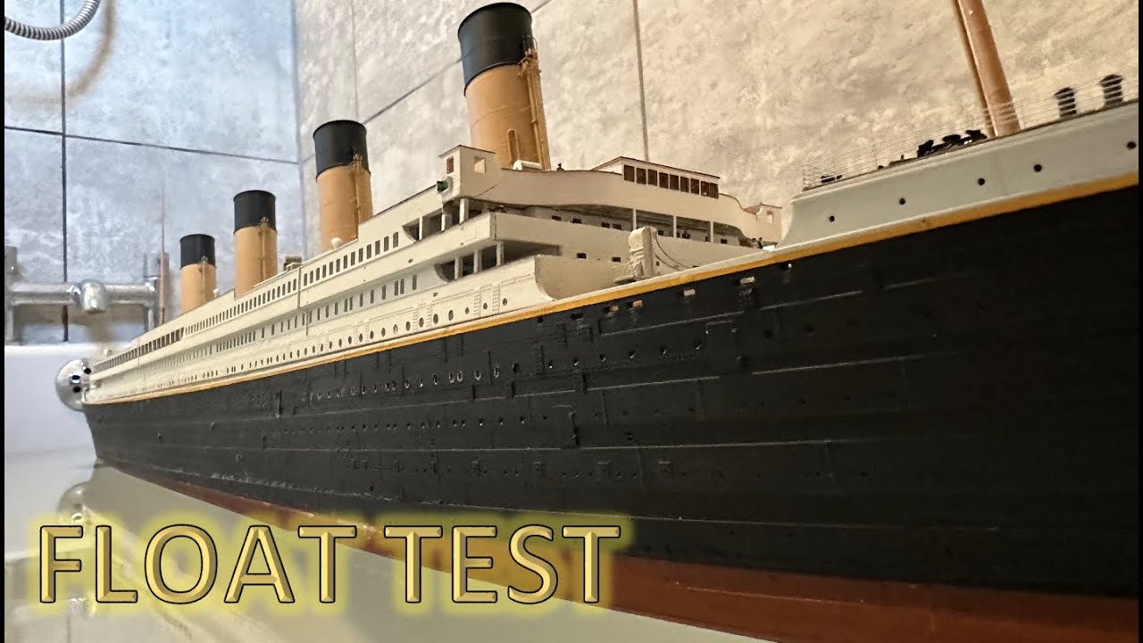 Radio Control Trumpeter 1:200 Titanic Build Part 77 - Float Test