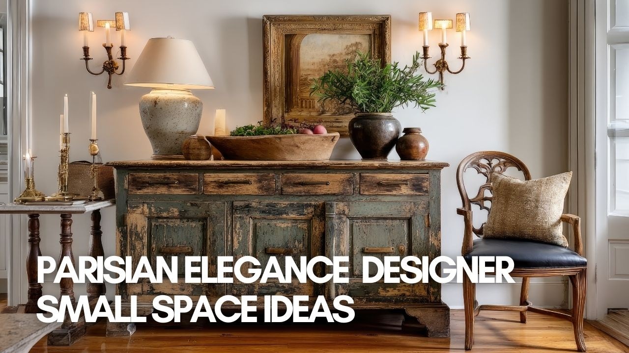 Transform Your Compact Home with Parisian Elegance  Designer Small Space Ideas