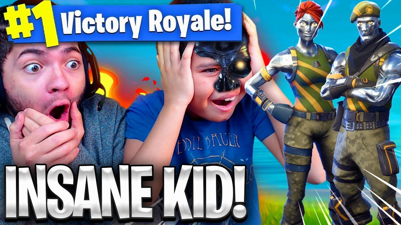OMG *NEW* SKIN MADE MY 9 YEAR OLD BROTHER UNSTOPPABLE! TSM DAEQUAN HAIRLINE VS KAYLENS! FORTNITE BR