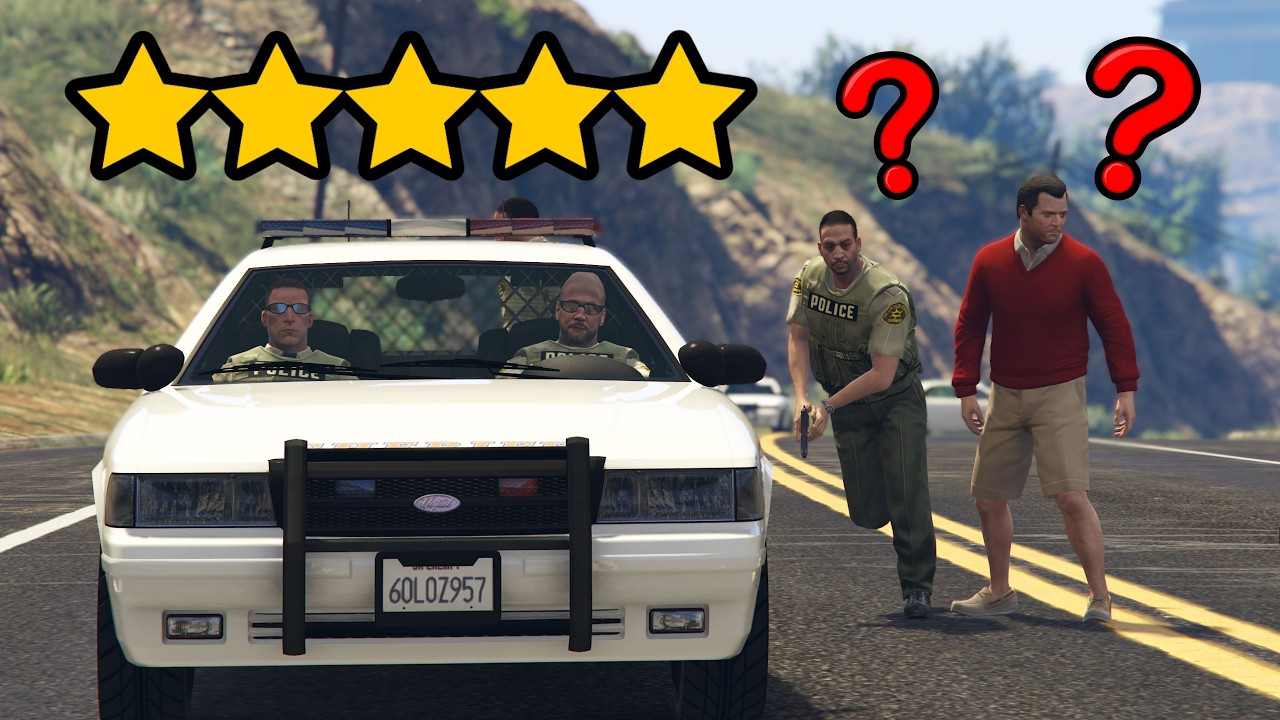 יש לי 5 כוכבים… אבל אף אחד לא יורה בי? (GTA 5 Bug)