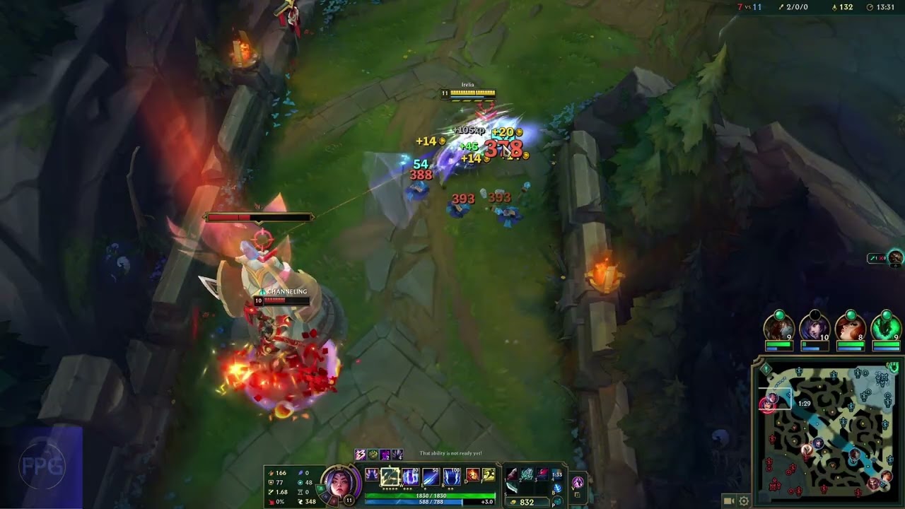 Irelia VS Garen Top Clean Gameplay | No Commentary | FocusPlaysGaming