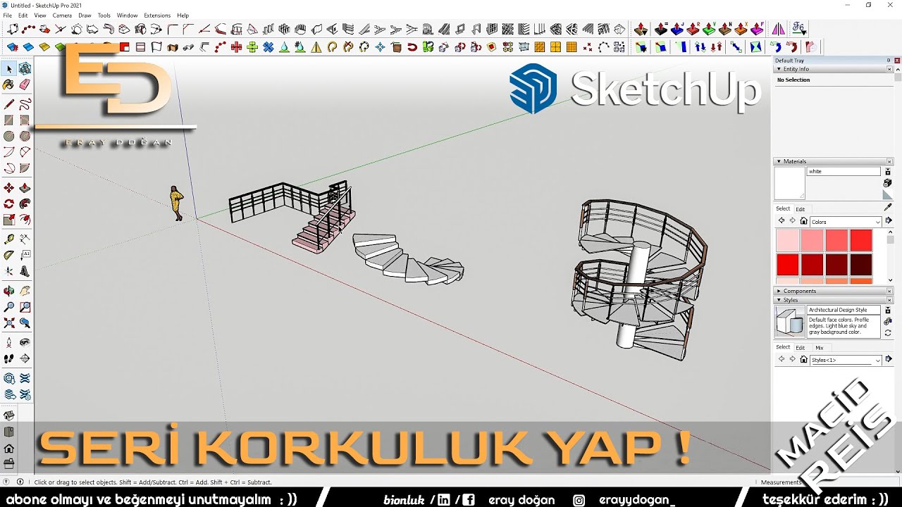 HER TÜRLÜ KORKULUK MODELLEME | BEŞ DAKİKADA BEŞİKTAŞ SERİSİ | SKETCHUP