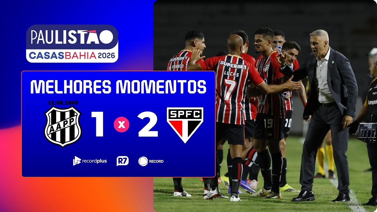SÃO PAULO CLASSIFICADO! Tricolor bate a Ponte Preta por 2x1 em Campinas e garante vaga no Paulistão