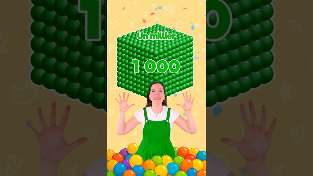 Compte jusqu&rsquo;&agrave; 1000 en fran&ccedil;ais #apprendre #enfants #d&eacute;butant #chiffres #math #maternelle