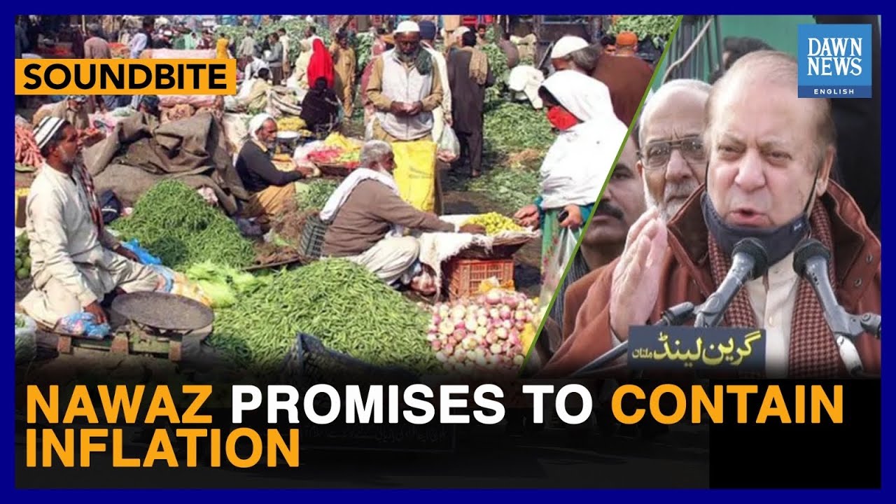 Nawaz Sharif Promises To Contain Inflation | Dawn News English