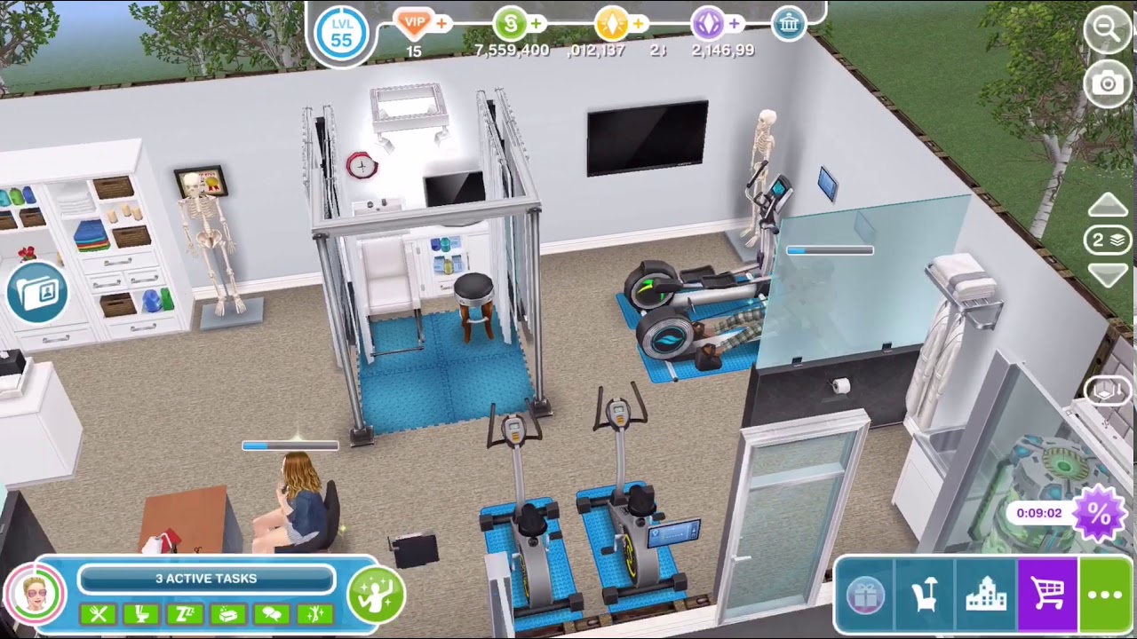 The Sims Freeplay 🚑🏨Hospital Modern Building