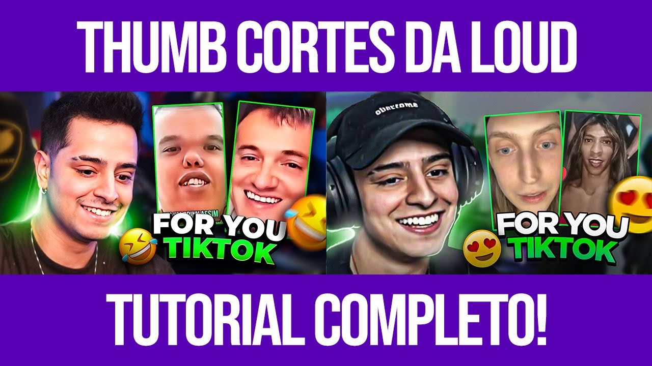 Como fazer THUMBNAIL estilo canal CORTES DA LOUD!