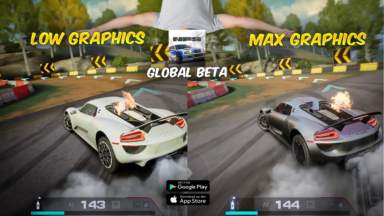 Need for Speed Mobile LOW GRAPHICS vs MAX GRAPHICS Gameplay | NFS ZEAL Global version
