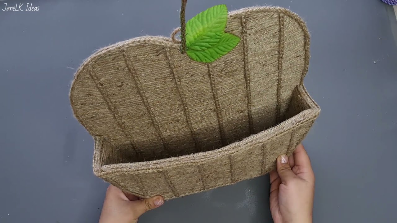 2 IDEIAS COM JUTA muito fáceis e úteis - 2 ideias de artesanato mesmo para sua casa - #juta