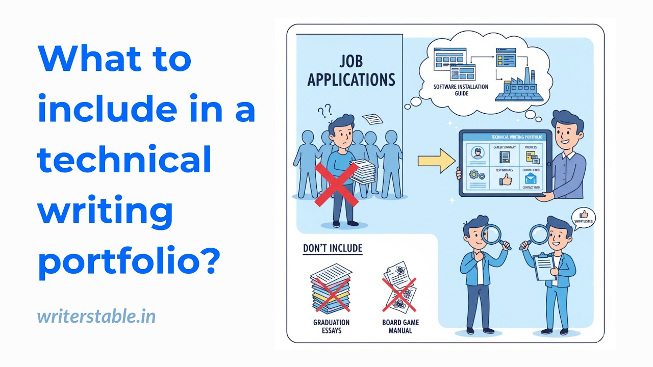 Building a technical writing portfolio