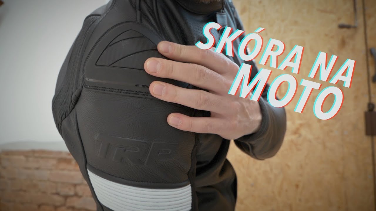 Sk&oacute;ra na motocykl. Kurtka i dwuczęściowy kombinezon od TRP | Jednoślad.pl