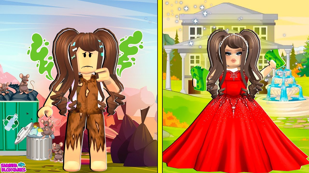 A MENINA POBRE QUE FICOU RICA!! Get Richer Every Second - Roblox